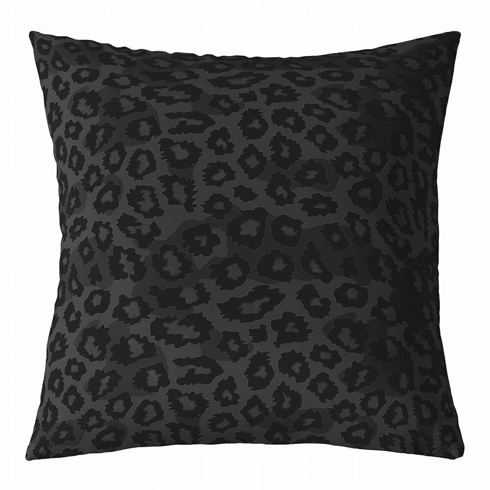 9719 Black Leopard Print Throw Pillow Cover 20"x20" 1 Pcs Kids Cheetah